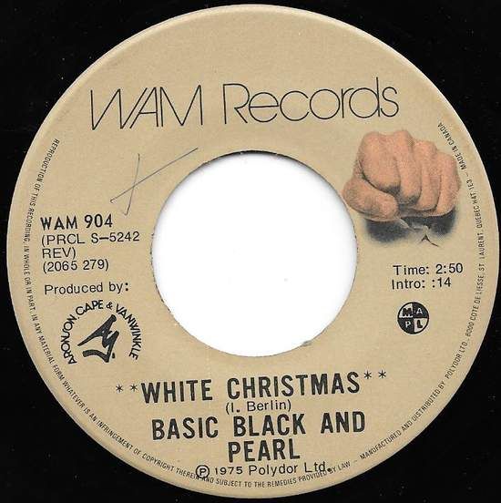 Acheter disque vinyle Basic Black and Pearl White Christmas / Right On Baby a vendre